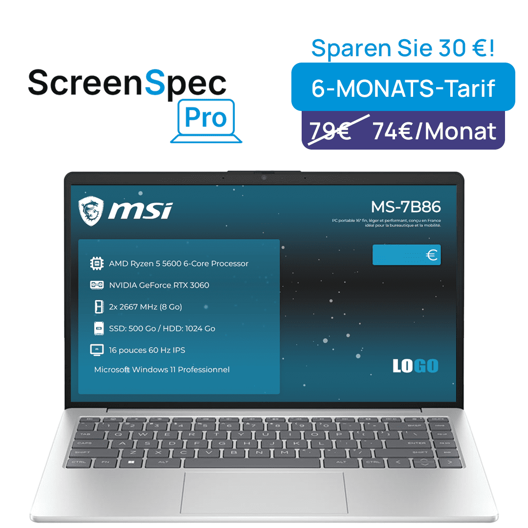 ScreenSpec Pro Angebot - 6-Monats-Lizenz