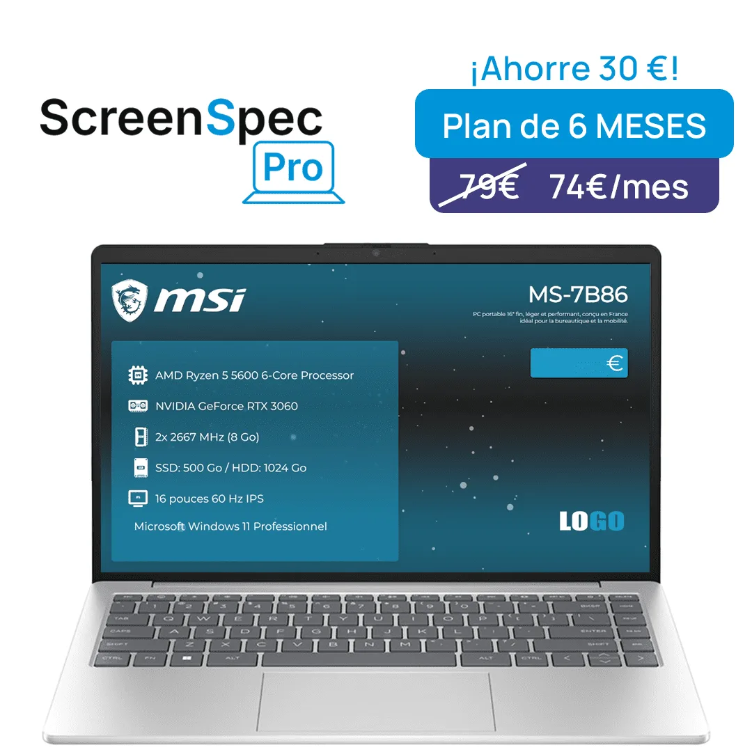 Oferta ScreenSpec Pro - Licencia de 6 meses