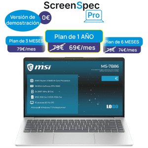 Ofertas ScreenSpec Pro: software de visualización de componentes y precios de venta en PC