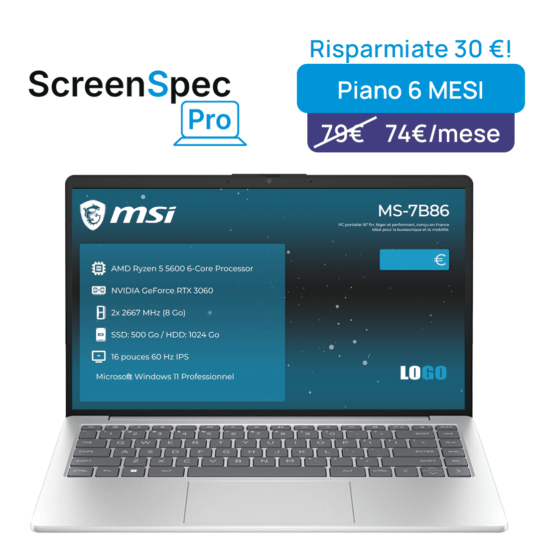 Offerta ScreenSpec Pro - Licenza 6 mesi
