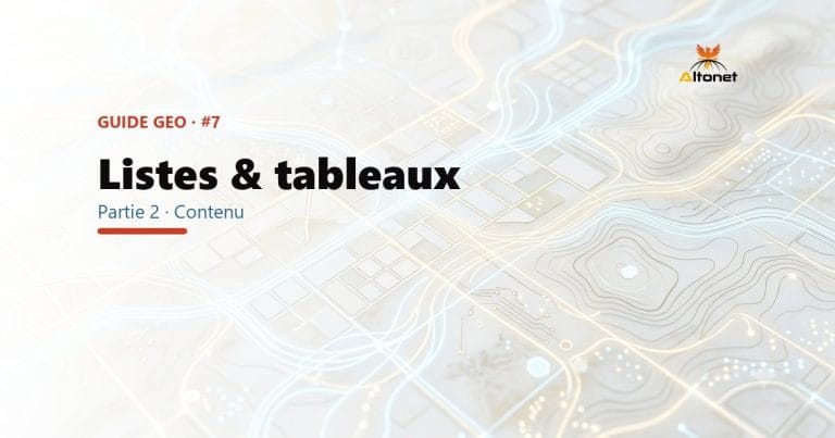 Listes et tableaux : les formats que l'IA cite le plus facilement