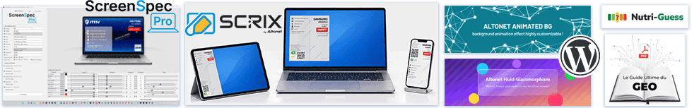 Outils et logiciels édités par Altonet